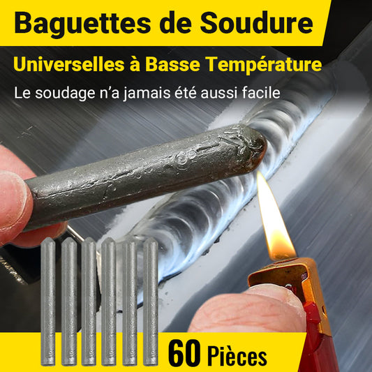 🔥 Achetez 5 recevez 5 gratuits⏳ Baguettes de Soudure Universelles à Basse Température – Soudez Aluminium, Acier & Cuivre en 1 Clic ! 🔧✨