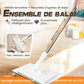 🧹 50% DE RÉDUCTION! 💧 Serpillère Réutilisable – Pince auto-serrante, manche télescopique & rotation 360° – Nettoyage sol efficace et sans effort ✨