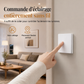Kit d'interrupteur sans fil sans câblage avec interrupteur mural autocollant et récepteur pour lampes domestiques 220 V