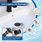 🔧🛁 Filtre lavabo universel – 3 en 1 : crépine inox, collecteur de cheveux et bouchon pop-up, s’adapte à tous les diamètres (1,1–2,36 pouces) 🖤💧
