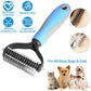 🐕 50% DE RÉDUCTION ✂️ Outil démêlage chien/chat – Double rangée, anti-rayures & efficace ✨