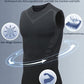 💪 StrasGet® Gilet sculptant ionique – Compression et refroidissement – Gainant, sans manches – Invisible sous les vêtements 🕶️