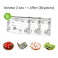 🥢Sac de Conservation en Aluminium Reutilisable et Fermable🌍Parfait pour Stocker et Protéger Vos Aliments!