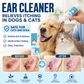 🐶🐱 Nettoyant pour oreilles, soulage les démangeaisons chez les chiens et les chats
