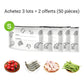 🥢Sac de Conservation en Aluminium Reutilisable et Fermable🌍Parfait pour Stocker et Protéger Vos Aliments!
