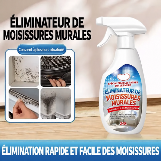 Spray anti-moisissures puissant 3-en-1 – Élimination rapide des taches sur murs et joints, aide à prévenir leur retour