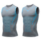 💪 StrasGet® Gilet sculptant ionique – Compression et refroidissement – Gainant, sans manches – Invisible sous les vêtements 🕶️