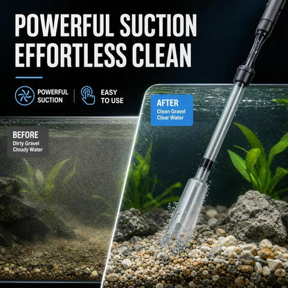 💫🐟 Nettoyeur gravier électrique aquarium, nettoyage rapide des déchets, entretien facile de votre bac à poissons