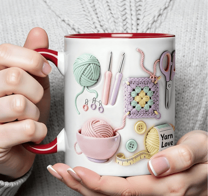 🔥DERNIER JOUR DE LA PROMOTION : 50 % DE RÉDUCTION !!🏆Offre flash⚡ Plus de 50 000 exemplaires vendus ! Presque épuisé💥Mug « Yarn Love », cadeau idéal pour les amateurs de loisirs créatifs et les esprits créatifs