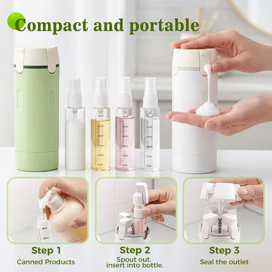 Flacons distributeurs de voyage rechargeables 4 en 1
