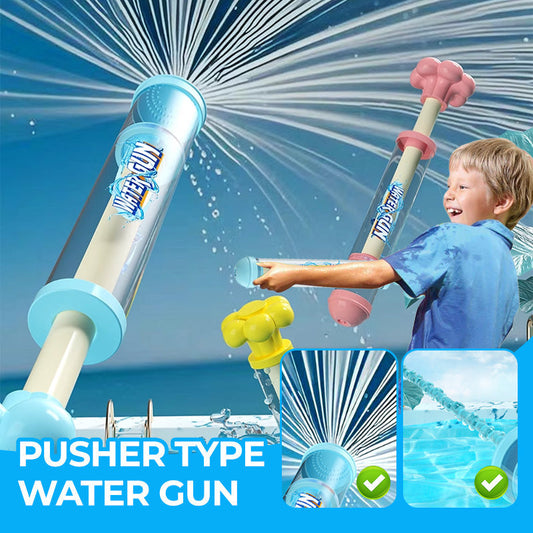 Jouet à jet d'eau amusant de type poussoir avec effets de feux d'artifice