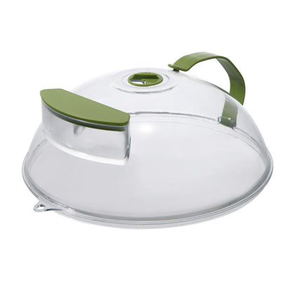 💎 Couvercle Transparent Anti-Éclaboussures pour Micro-ondes – Poignée Ergonomique, Réservoir d’Eau & Évent 360° 🔥🍲