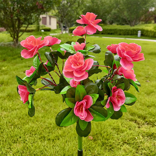 ⏳50 % de réduction pour une durée limitée⏰Lumière solaire sur piquet de fleur d'azalée de simulation💐💡