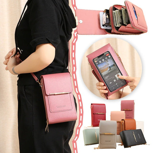✨️OFFRE SPÉCIALE 2026 – 60 % DE RÉDUCTION👜 📱Sac bandoulière femme avec écran tactile – fonction de recharge pour smartphone, protection antivol et déperlant