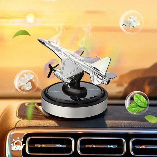 Désodorisant solaire pour voiture en forme d'avion 🌞🚗 – Sans piles, silencieux et élégant !