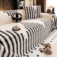 Housse de canapé douce et antidérapante en peluche