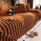 Housse de canapé douce et antidérapante en peluche