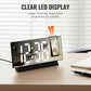 🔥 Offre Spéciale Limitée ! ✨ Réveil Projecteur LED Miroir - Projection Plafond 180°, Affichage Température/Date, Double Alimentation 🕒🔮