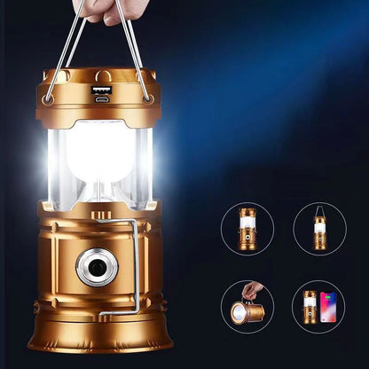 💐 PROMO FLASH : 50% DE RÉDUCTION ! Lampe de Camping Rétractable à Énergie Solaire – Charge Solaire + USB & Étanche IP65 for Un Éclairage Fiable en Plein Air 🏕️✨
