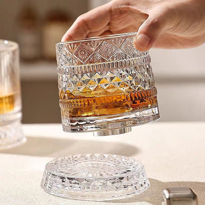 📢📢50 % de réduction !! ⏰Verre à Whisky Pivotant à 360° – Design Unique, Élégant & Parfait Pour Les Amateurs De Spiritueux 🌟