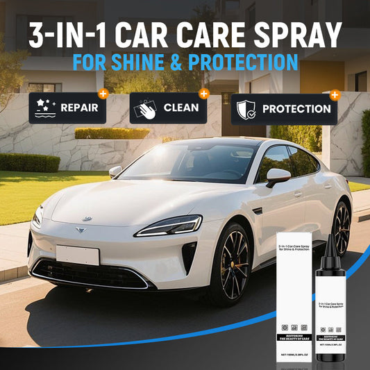 Spray 3 en 1 pour l'entretien automobile, pour faire briller et protéger