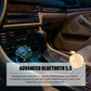 💐50% DE RÉDUCTION ! Transmetteur FM Bluetooth Double Port – Charge Rapide USB & QC3.0 ⚡🔊【Offre Limitée】