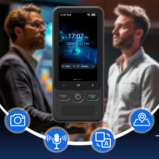 📢📢 -50 % !! ⏰📲 Traducteur portable 2-en-1 – Traduction en temps réel, 🌍 138 langues hors ligne, 🔋 Autonomie ultra-longue | Idéal pour les voyageurs du monde entier ✈️