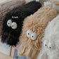 Chaussettes-chaussons en peluche pour femmes, chaussettes d'intérieur d'hiver, doublure polaire épaisse, antidérapantes, couvre-chaussures en peluche pour femmes adultes