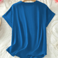 💎 50% DE RÉDUCTION ! 💎 Haut Ample à Manches Courtes & Col en V – Tissu Léger, Ourlet Asymétrique, 5 Couleurs (S–2XL) 👚🌿
