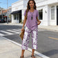 👗50% DE RÉDUCTION ! Ensemble Haut Long & Pantalon Large – Tissu Doux, Look Décontracté ☁️🌿【Offre Limitée】