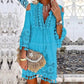 🔥58 % de réduction 👗Robe ample en coton et lin brodée pour femme 🌸
