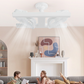 🌀💡Ventilateur de plafond avec éclairage LED 2-en-1 – Double système de refroidissement, ultra-lumineux, installation sans outils