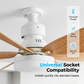 Ventilateur de plafond intelligent 2 en 1 avec éclairage