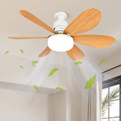 Ventilateur de plafond intelligent 2 en 1 avec éclairage