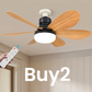 Ventilateur de plafond intelligent 2 en 1 avec éclairage
