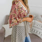 🧥 50% DE RÉDUCTION 🌸 Cardigan femme à fleurs, manches volantées & nouer – Style bohème fluide & ample – Léger, aéré – parfait pour le printemps ou les soirées d’été – romantique et décontracté 🌿