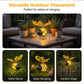 🐝 PROMO LIMITÉE -50% + ACHETEZ 2, OBTENEZ 1 GRATUIT ! ☀️ Suspension Solaire Abeille Lumineuse – Ailes en Cœur, Métal, Résistant aux Intempéries 🌸