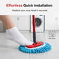🧹 Têtes de rechange pour balai à franges rotatives en chenille – Recharges en microfibre ultra-absorbantes | Utilisation humide et sèche | Lavables en machine | Compatibles avec la plupart des balais à franges rotatives ✨