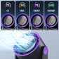 🌬️ Ventilateur Turbo 4-en-1 – Accrochage/Pose, 360°, 4 Modes, Silencieux & Lumière d’Ambiance 🌀✨