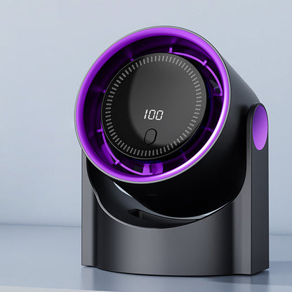 🌬️ Ventilateur Turbo 4-en-1 – Accrochage/Pose, 360°, 4 Modes, Silencieux & Lumière d’Ambiance 🌀✨