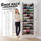 👟🔥 -50% ! Organisateur Chaussures Suspendu Porte – Jusqu'à 36 Paires Métal Robuste Stable, Étagères Inclinées Anti-Glissement Talons Bottes Baskets, Installation Sans Outils Secondes · 3 Coloris · 4-8-12 Étages ✨