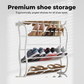 👟🔥 -50% ! Organisateur Chaussures Suspendu Porte – Jusqu'à 36 Paires Métal Robuste Stable, Étagères Inclinées Anti-Glissement Talons Bottes Baskets, Installation Sans Outils Secondes · 3 Coloris · 4-8-12 Étages ✨