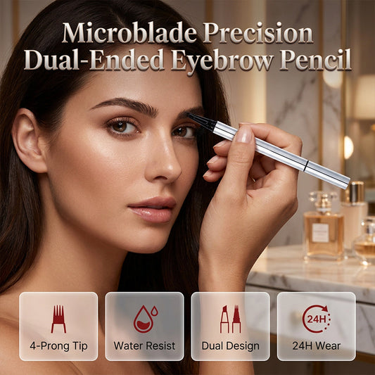 Crayon à sourcils microblading waterproof double embout