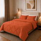 🛏️🧵 Parure de couette matelassée 3 pièces – Microfibre brossée, respirante et adaptée à toute saison