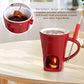🍫 50 % DE RÉDUCTION EN CE MOMENT ! ☕ Tasse à fondue au chocolat en céramique | Chauffe-plat à bougie – 200 ml ✨