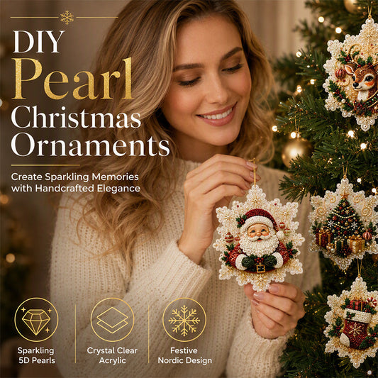 🎄50% OFF Pré-ventes de Noël ! Kit de bricolage de Noël : décorations à peindre et à suspendre – Décorations de sapin de Noël à réaliser soi-même avec des strass 5D nacrés, kit de bricolage festif pour la décoration de Noël de votre intérieur