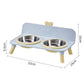 🐱🐶 Gamelles doubles surélevées – Protection cervicale et bols amovibles, pour des repas confortables et sains au quotidien 🥣💚