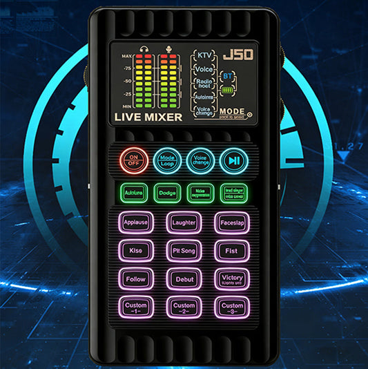 🔥‑50% Réduction ! Carte son portable avec changeur de voix 🎙️ Idéal pour le live, effets audio variés, prise en main simple ✨