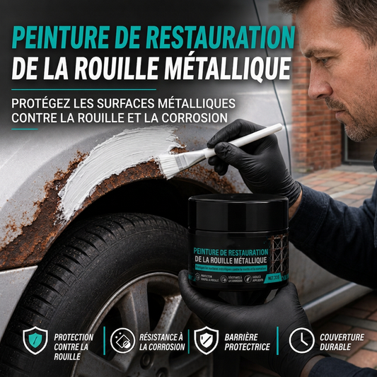 Peinture de restauration contre la rouille des métaux