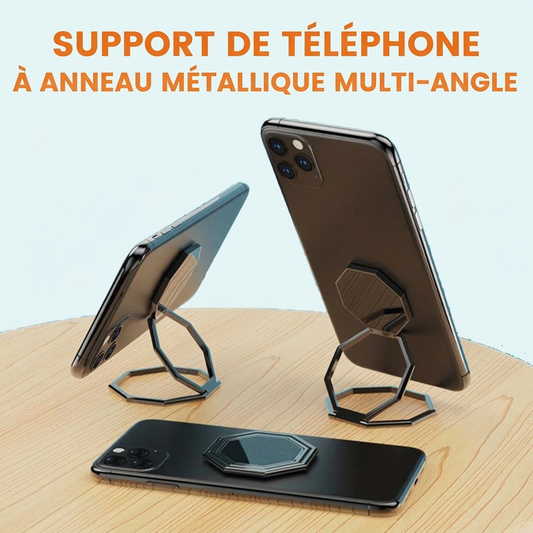 ultra-mince Support de téléphone à anneau métallique multi-angle